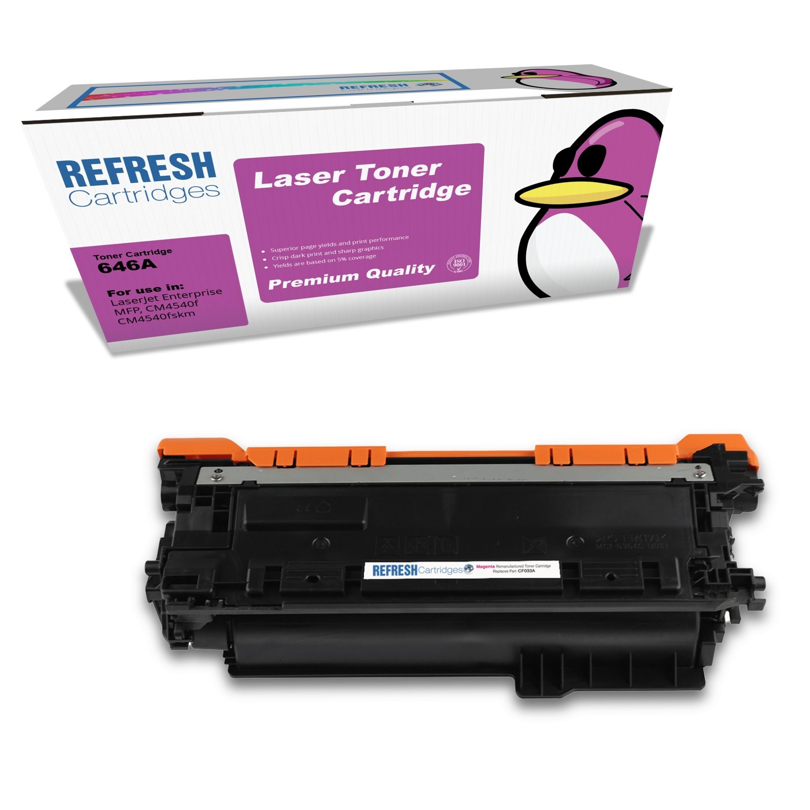 Refresh Cartridges Replacement Magenta CF033A Toner Compatible With HP Printers