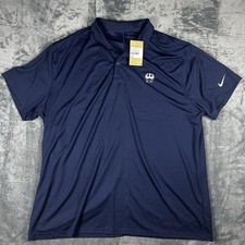 NWT Nike Dri Fit Polo Shirt Mens 3XL Navy Blue Athletic Golf Performance Swoosh