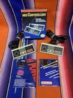 Vintage 1990 Nintendo NES Offical Controllers w/ Original Box & Inserts Posters
