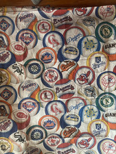 MLB team logo fabric
