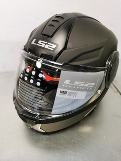 Motorradhelm LS2 Klapphelm SCOPE SOLID Matt Black L