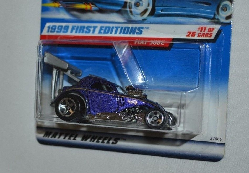 ホットウィール 1999 FIRST EDITIONS FIAT 500C 1999 Hot Wheels First Editions 11/26 Fiat 500c Purple Chrome