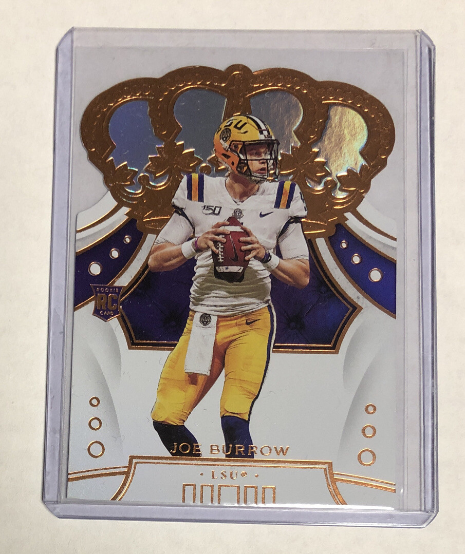 2020 Panini Chronicles Crown Royale JOE BURROW Die Cut Rookie Card #1