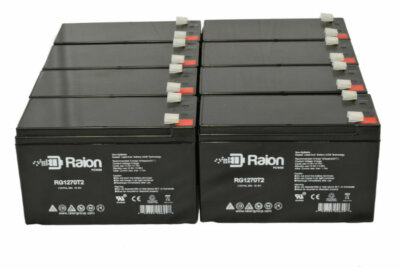 Raion Power 12V 7Ah Power Rite PRB127-F1 SLA Battery - 8 Pack