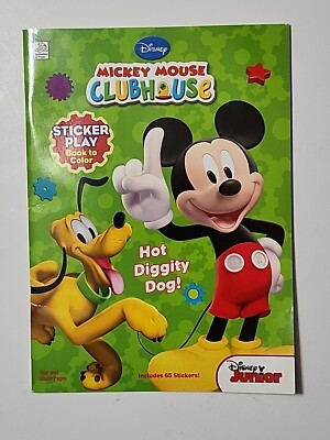 Mickey Mouse Clubhouse Hot Diggity Dog Sticker Coloring Book Dalmatian Press 