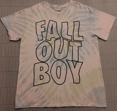 Unisex Sm Manhead Fall Out Boy Tie Dye Large Text Spellout Band T Shirt