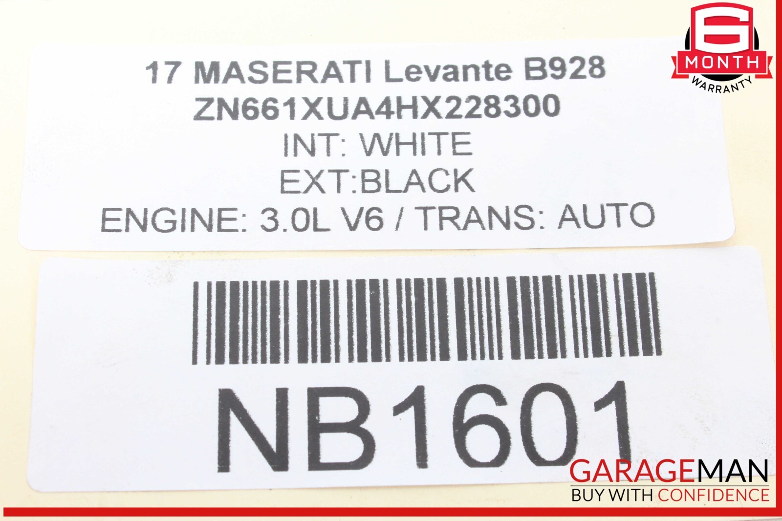 17-20 Maserati Levante M161 3.0L V6 Engine Motor Cover Trim Panel OEM