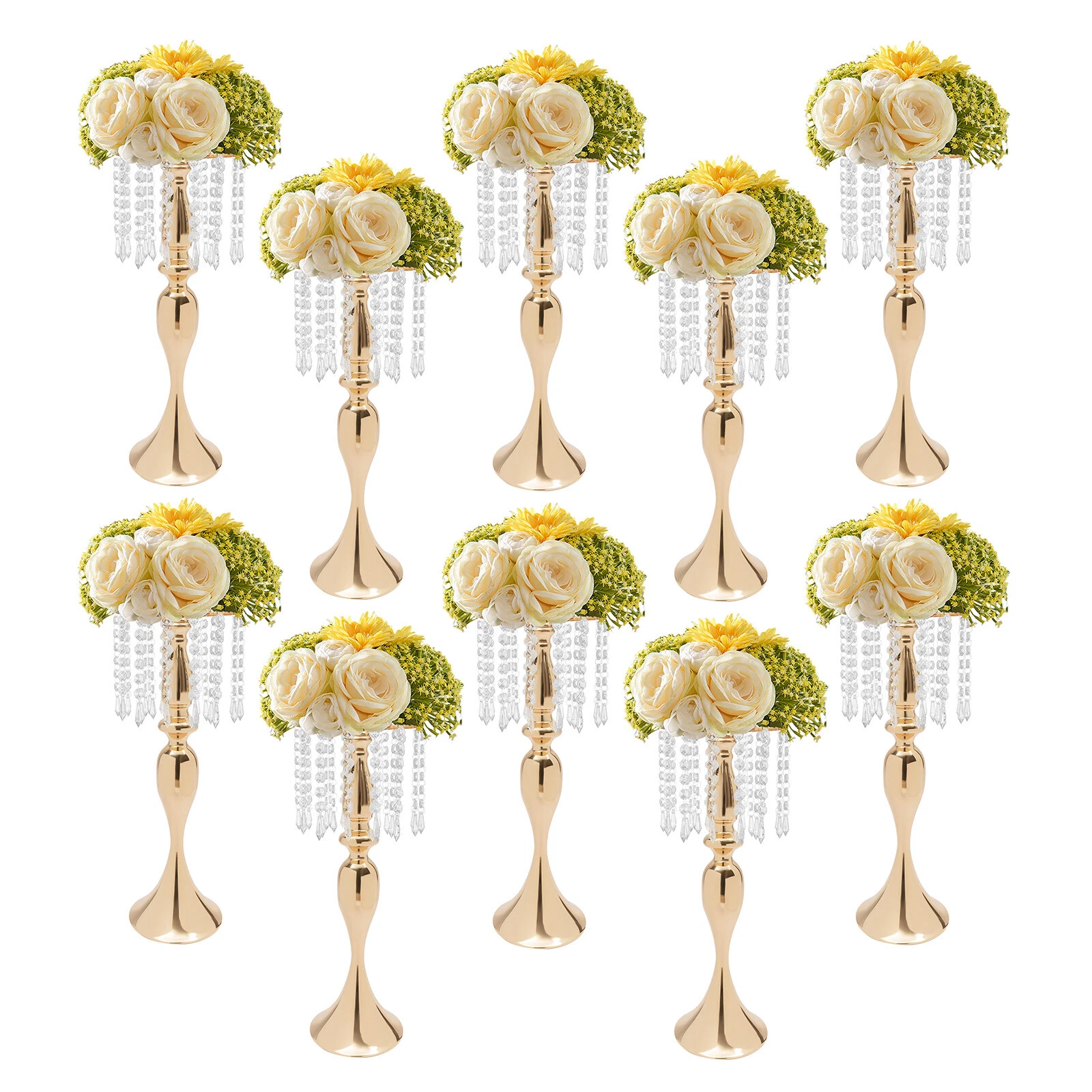 10* Flower Vase Flower Holders Stand Centerpieces for Wedding Dining Table Decor