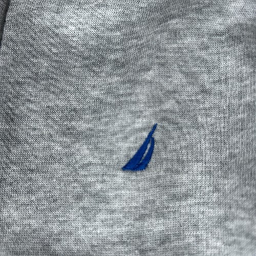 Boys Size 5 Medium Nautica Hoodie Sweatshirt Gray Blue Striped Full Zip Warm NWT - Picture 6 of 11