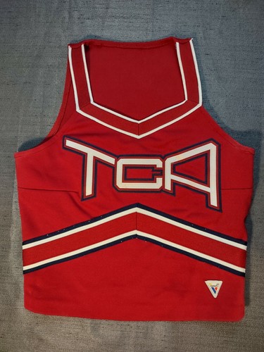 VARSITY CHEERLEADER CHEER DANCE SEXY HALLOWEEN COSPLAY BLOUSE TOP SIZE 34 