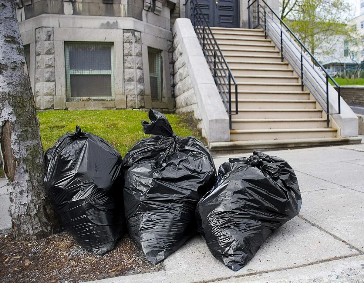 55 Gallon Trash Bags, Heavy Duty Garbage Bags