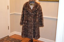 Vintage Taupe Gray? Mink Fur Convertible 3 Length Coat Jacket