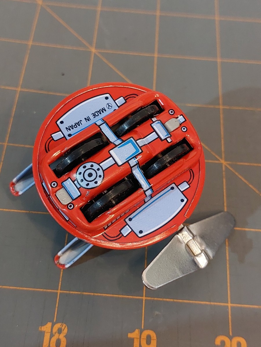 Yonezawa UFO Surveyor Tin Wind Up Toy Japan Z-15 | eBay