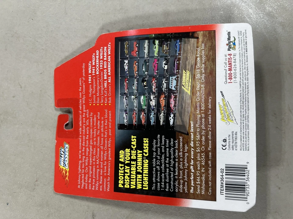 JOHNNY LIGHTNING WILLYS GASSERS 1941 WILLYS JR. THOMPSON D18 - Image 2 of 2