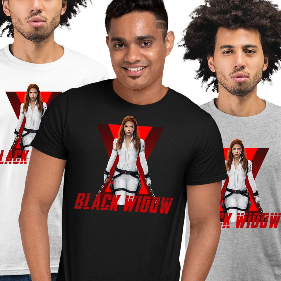 Camiseta Top Viuda Negra Scarlett Johansson Retrato Adulto Niños Regalo Foto 3 de 4