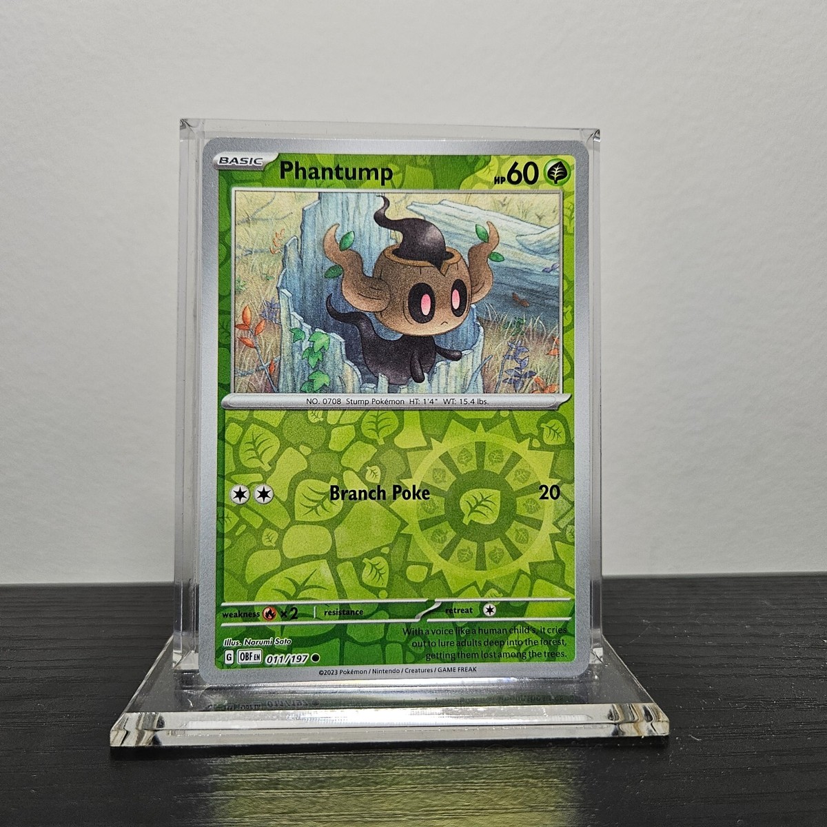 Phantrump 011/197 Reverse Holo Common - Pokemon TCG Obsidian Phantrump 011/197 Reverse Holo Common - Pokemon TCG Obsidian