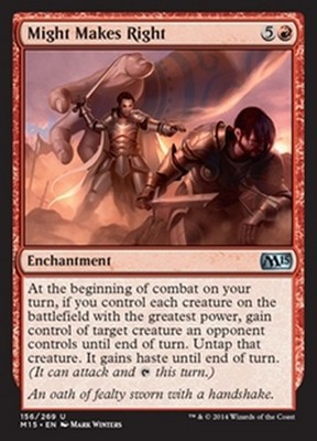 MTG Magic M15 - (4x) Might Makes Right / Das Gesetz des Stärkeren, English / VO