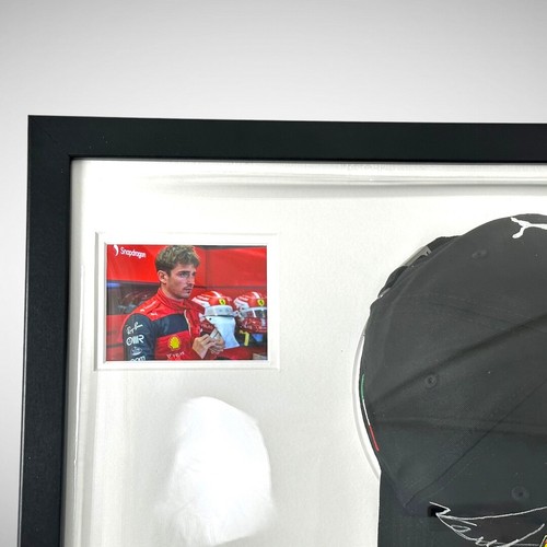 Charles Leclerc & Carlos Sainz Signed Ferrari Formula 1 Cap - Picture 13 of 17