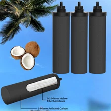 3Pk Black Water Filter Replacement,Compatible with Gravity Water Purifier System