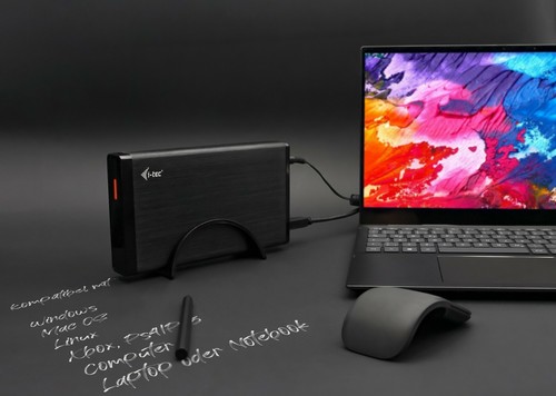 i-Tec Externe Festplatte 3.5 Zoll USB 3.0 Mac PC Ps4 Ps5 1TB 2TB 3TB 4TB 10TB - Bild 2 von 8