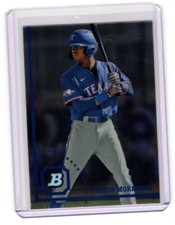 2022 Bowman Heritage Chrome Yeison Morrobel #BHPC-98 Texas Rangers