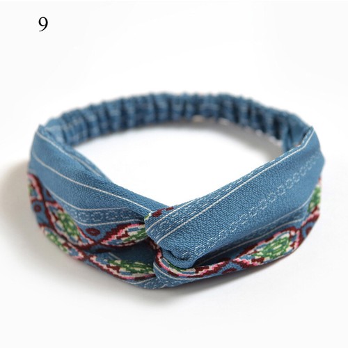 Womens Ladies Stretchy Twisted Knoted Head Wrap Boho Headband Turban Hair Ban Ÿ - Picture 20 of 83