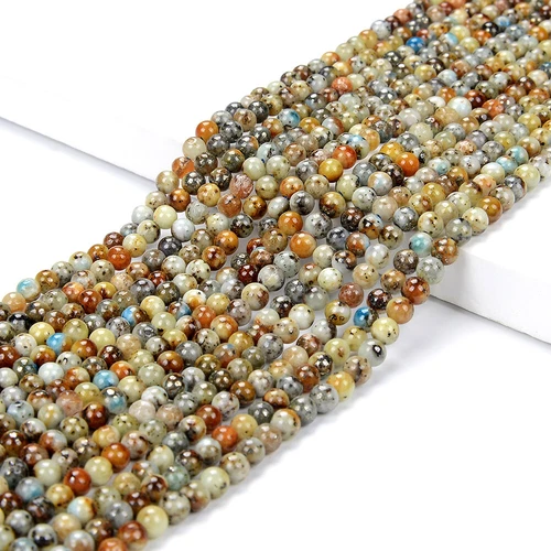 Cuentas sueltas redondas Hackmanita natural UV reactivas Grd A de 4 mm (P83) - Imagen 3 de 3