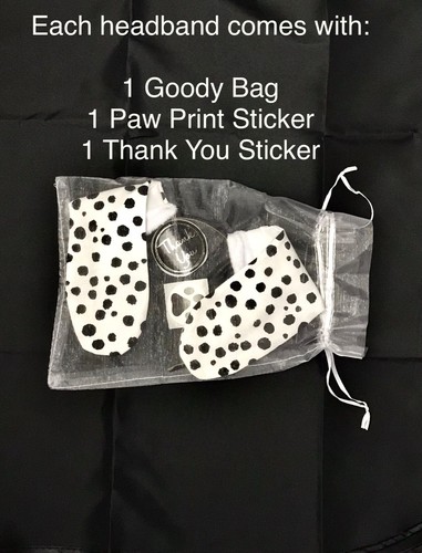 Dalmatian Dog Ears Headband Costume 101 Days of School Halloween - 第 7/17 張圖片