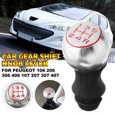 5 Speed Gear Shift Knob Lever For Peugeot 106 206 306 406 107 207 307 407