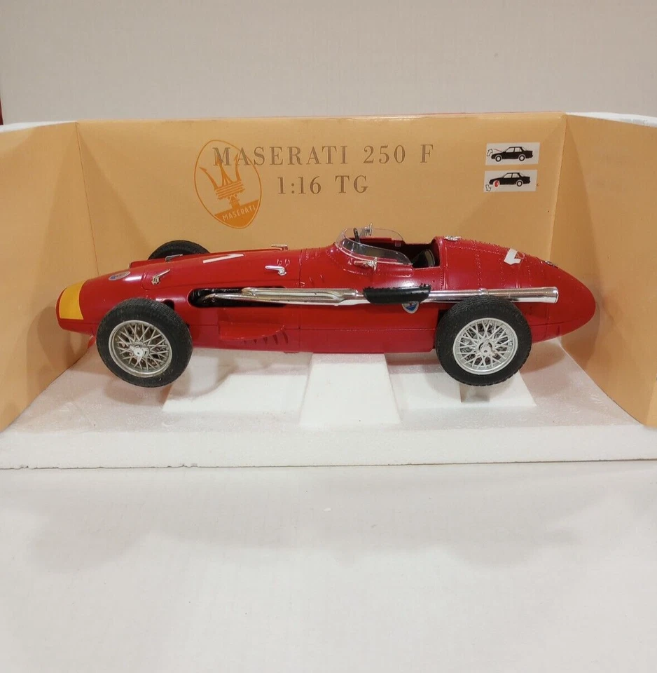 Tonka Polistil 1/16 Maserati 250 F - 1954 Red Diecast Metal Model Car (#01672) - Image 2 of 4