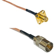 RG316 RP-SMA Female Flange to DVB TV Pal Female RF Cable Rapid-SHIP LOT
