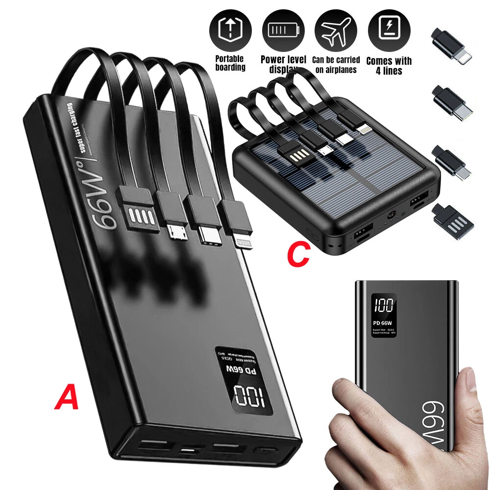 Power Bank 40000mAh 66W Charging Portable External Battery Backup For Cell Phone Power Bank 40000mAh 66W Charging Portable External Battery Backup For Cell Phone
