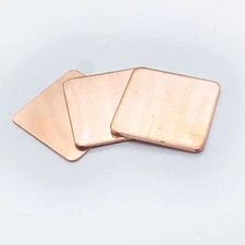 LOT10 0.1-3mm Thickness 15x15mm Copper Heatsink Laptop CPU Thermal Cooling Shim