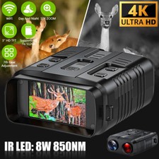 10X Zoom Night Vision Goggles 4K Infrared Digital Full HD Binoculars PhotoVideo