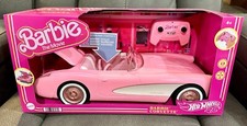 BARBIE THE MOVIE HOT WHEELS RC PINK CORVETTE REMOTE CONTROL CAR 2023  NEW 