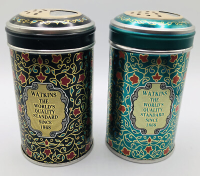 30s vintage Watkins Pepper 缶 can tin Vintage Watkins 1987 Limited Edition Collector' Spice Tins Pepper