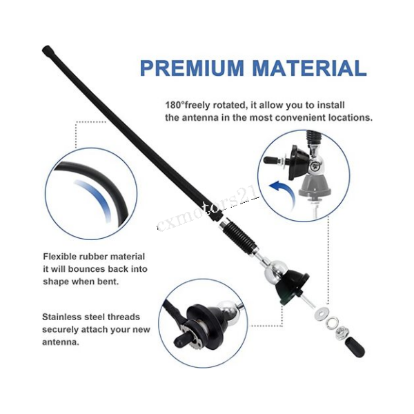 RV Camper Radio Antenna FM AM Mast Waterproof for Coachman 5th Wheel ...