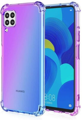 HUAWEI HONOR 9A Anti Shock Case Tasche Hülle Stoßfest Kanten Ombre Bunt Cover