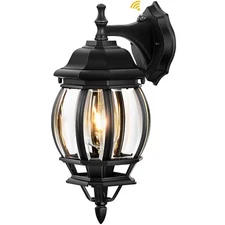 VIANIS Outdoor Porch Light Dusk to Dawn, Exterior Lighting Fixtures Wall Mount