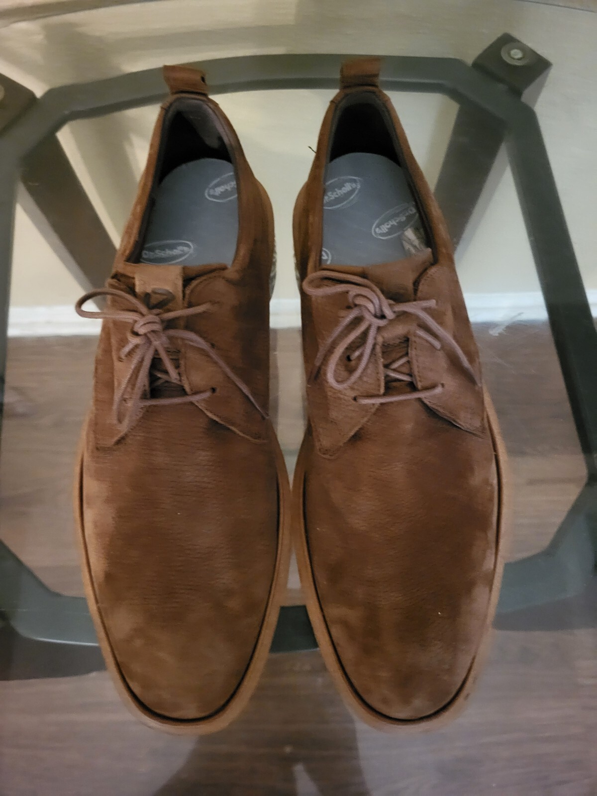 SAOLA Scarpe da uomo Ecco marrone shock thru in pelle scamosciata. Taglia 46 12 le condizioni sono molto buone.