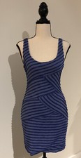 Sparkle And Fade Urban Outfitters Blue/Purple Striped Sleeveless Dress