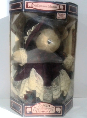VINTAGE Dan Dee Soft Expressions Collectable Teddy Bear NEW IN BOX Free Shipping
