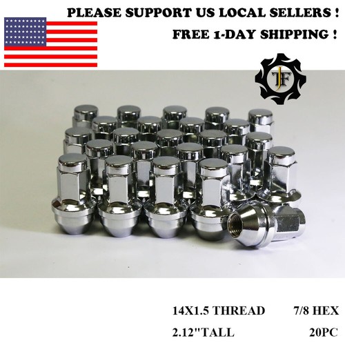 20PC 14X1.5 FORD OEM FACTORY CHROME WHEEL LUG NUT FOR F150/EXPEDITION