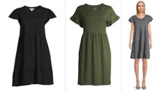 Time and Tru Women's Short Sleeve Knit Dress Size: Xsmall to 2XL
