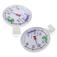 2 Pcs Portable Thermometers for Refrigerator Household Freezer Monitor Gauges