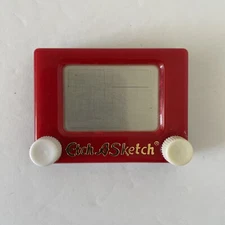 Mini Etch-A-Sketch Toy - Works - 2" x 1.5"