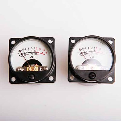 2x 630Ohm 500μA Panel VU Meter Test w /Warm Back Light Recording&Audio Level Amp