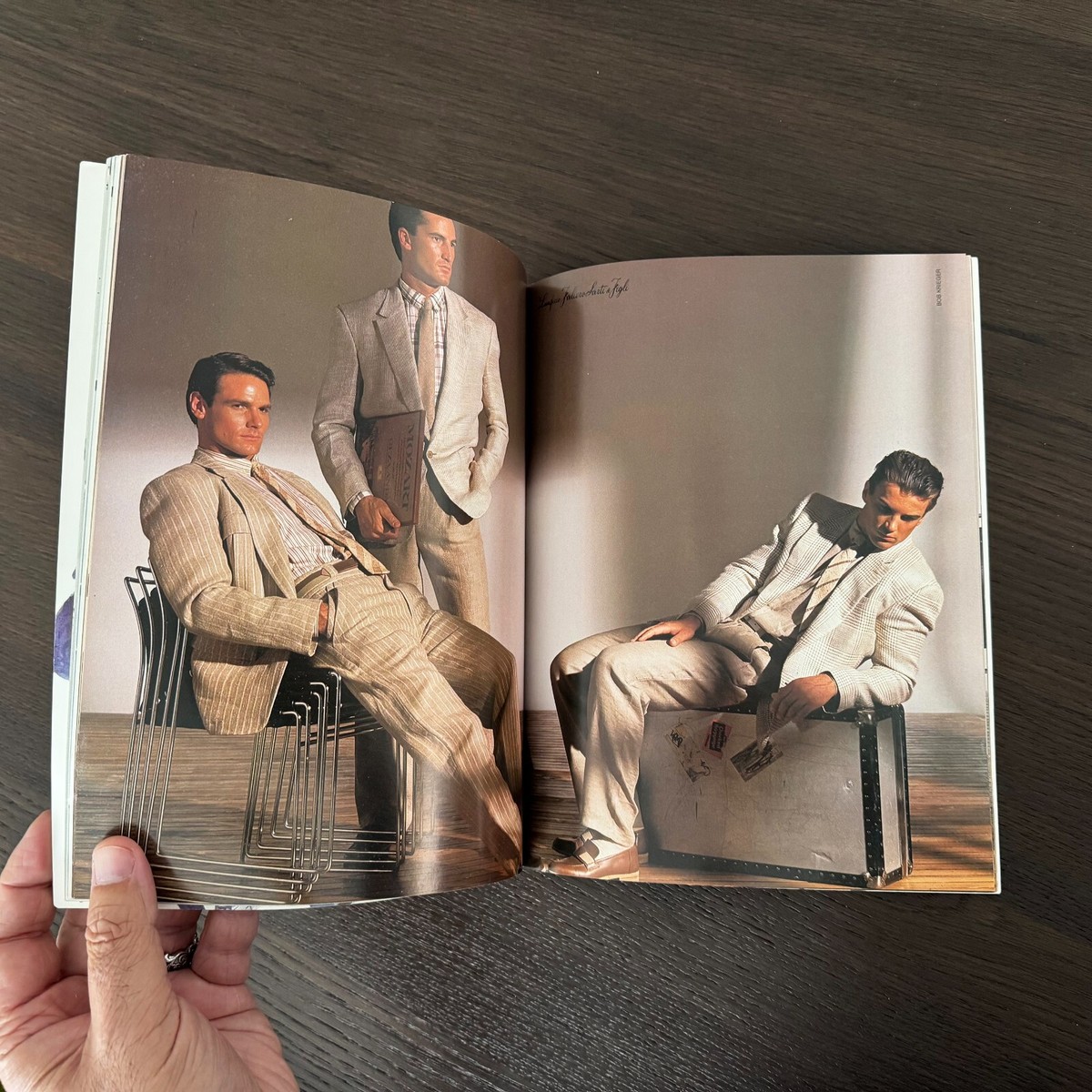 GIANNI VERSACE catalog 6 men's collection Summer 1984 Photo by Bob
