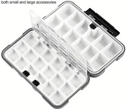 1x Fishing Lure Bait Tackle 2 Layer Storage Box Case Waterproof Compartments NEW - Picture 116 of 150