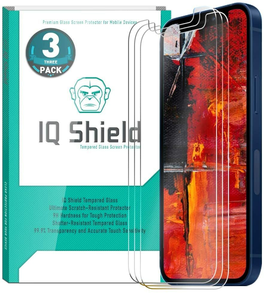 IQ Shield Glass Screen Protector Compatible with Apple iPhone 12 Mini (5.4 inch)